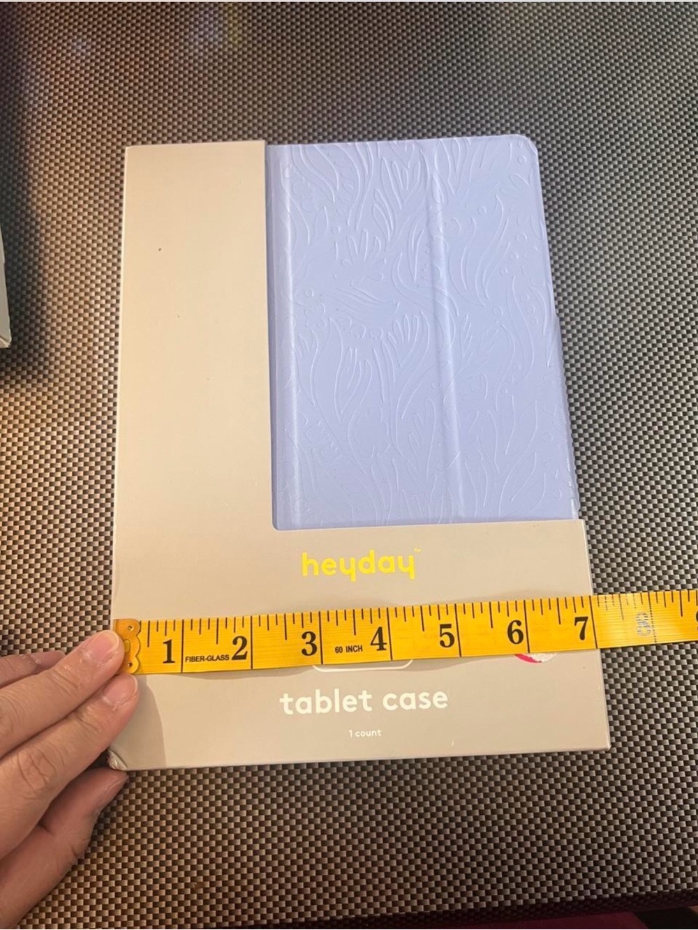 heyday Pastel Blue Tablet Folio Case with Textured Cover